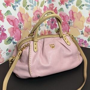 💯Authentic MCM Leather Two-way Handbag🍀